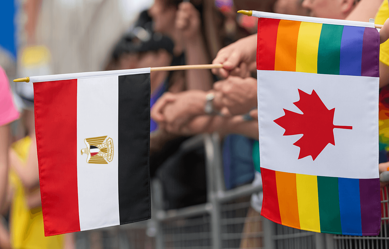 LGBT Flag, Canada and Egypt